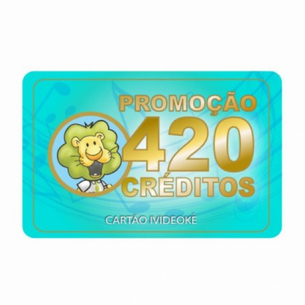 CARTÃO PRÉ PAGO 420 CRÉDITOS | Videoke