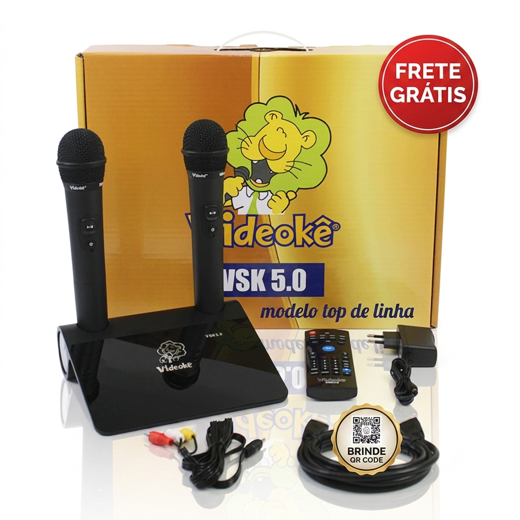 Karaokê modelo VSK 5.0 com 11.999 músicas | Videoke