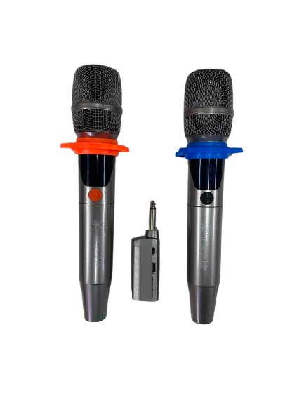 Kit 2 microfones sem fio para modelo VSK 1.5 | Videoke