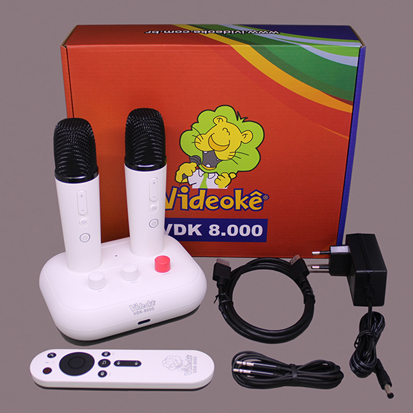 Videokê VDK 8000 com 200 músicas na memória  | Videoke